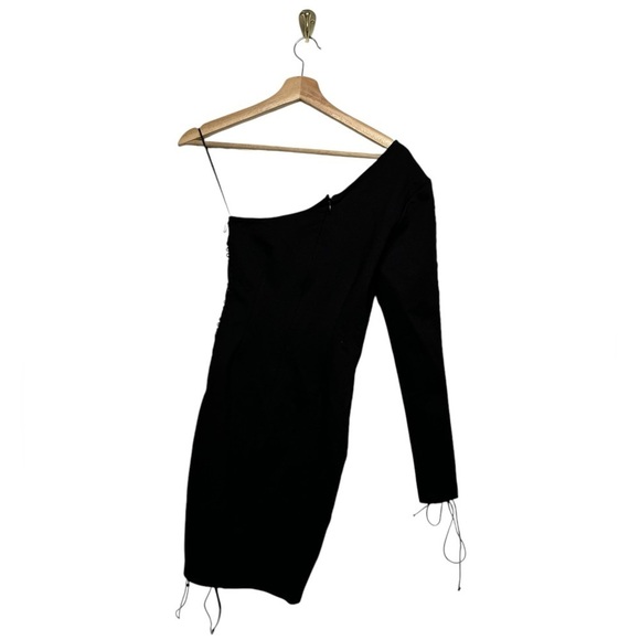 NWOT REVOLVE BY THE WAY. Alexandra One Shoulder Dress Black XS - Picture 9 of 11